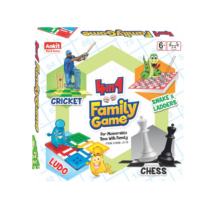 Stem 4-In-1 Family Board Game - Multicolor