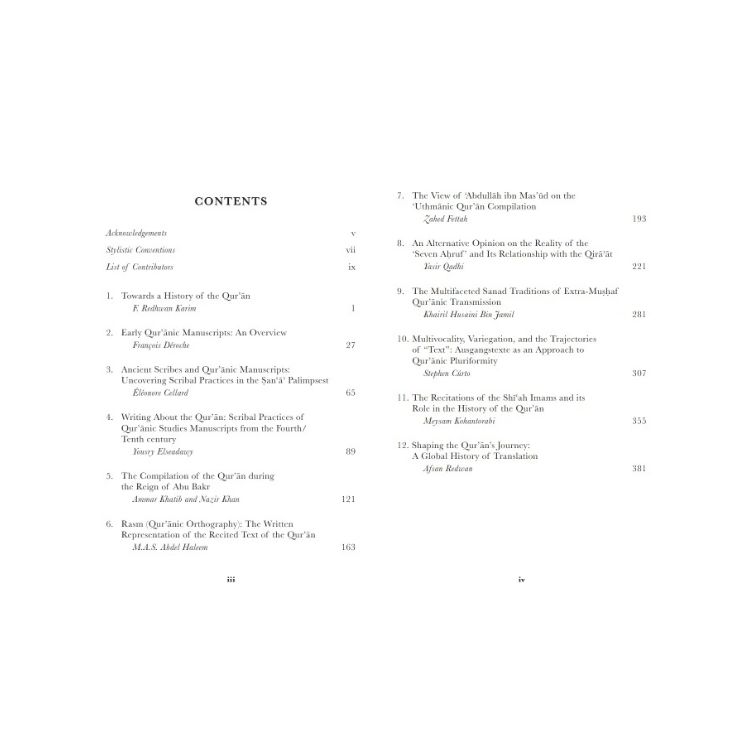 History Of The Quran: Approaches & Explorations