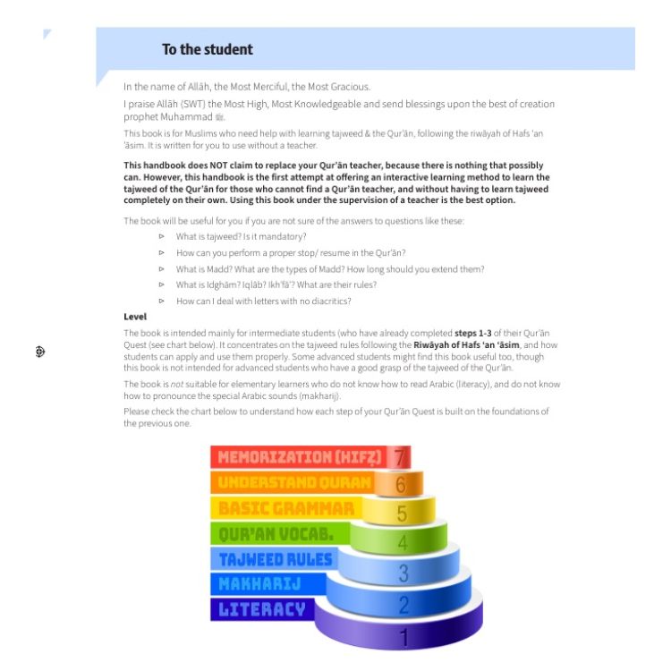 Learner's Handbook of Tajweed