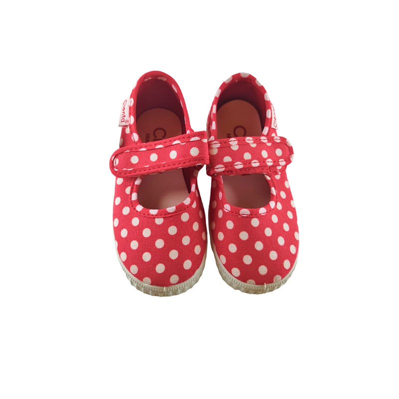 Pikkaboo Ceinta Rojo Polka Girls Shoes - Red