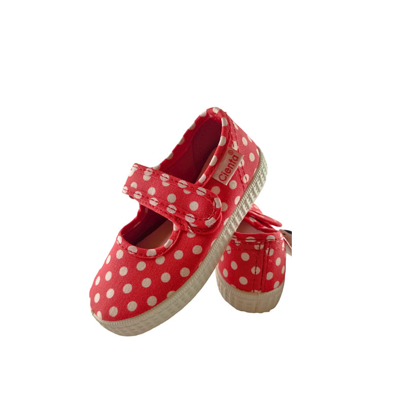 Pikkaboo Ceinta Rojo Polka Girls Shoes - Red