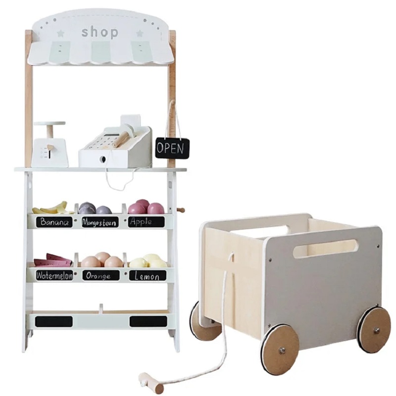 Woody Buddy - Market Stand - White - 4 Pcs