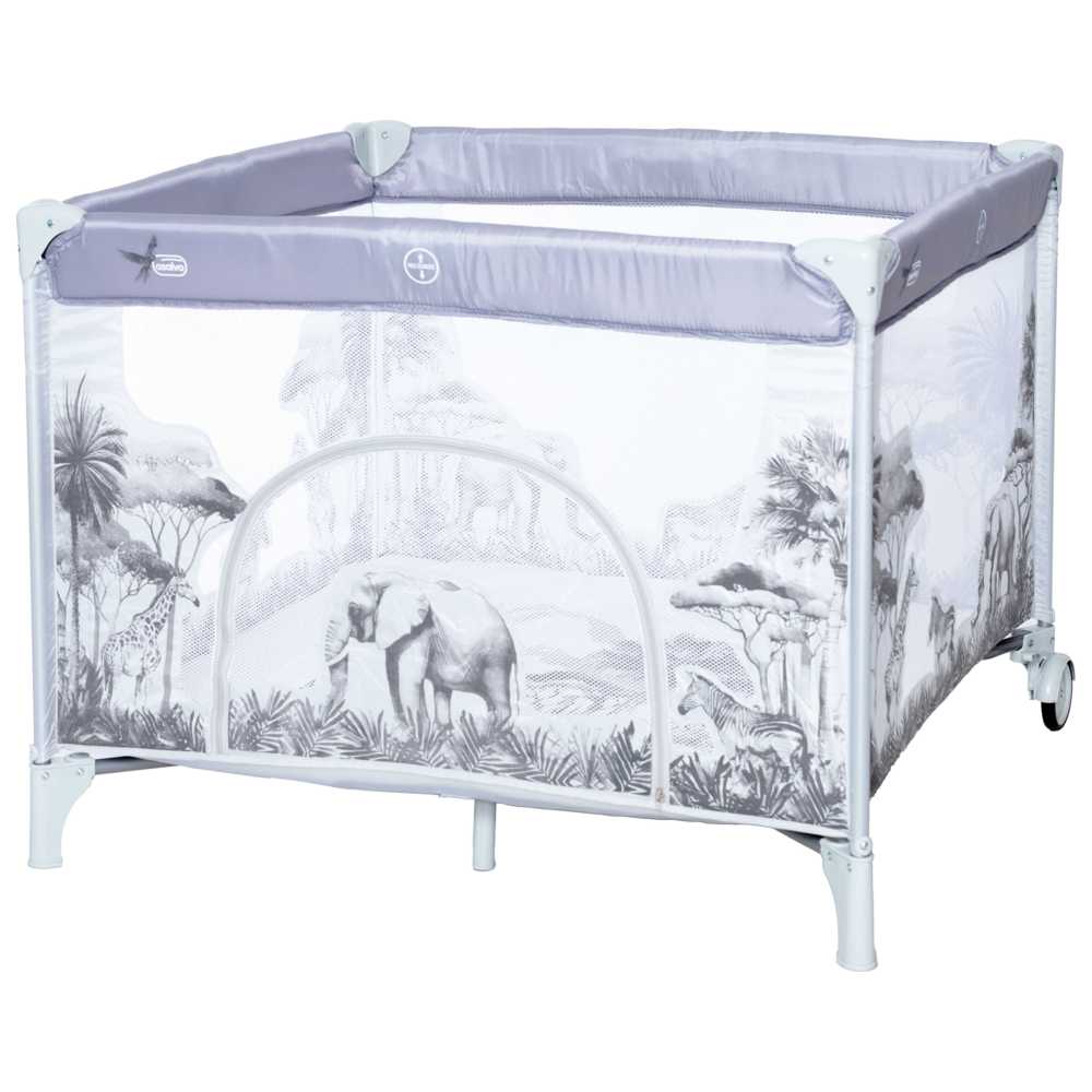 Asalvo - Square Playpen - Sabana - Grey