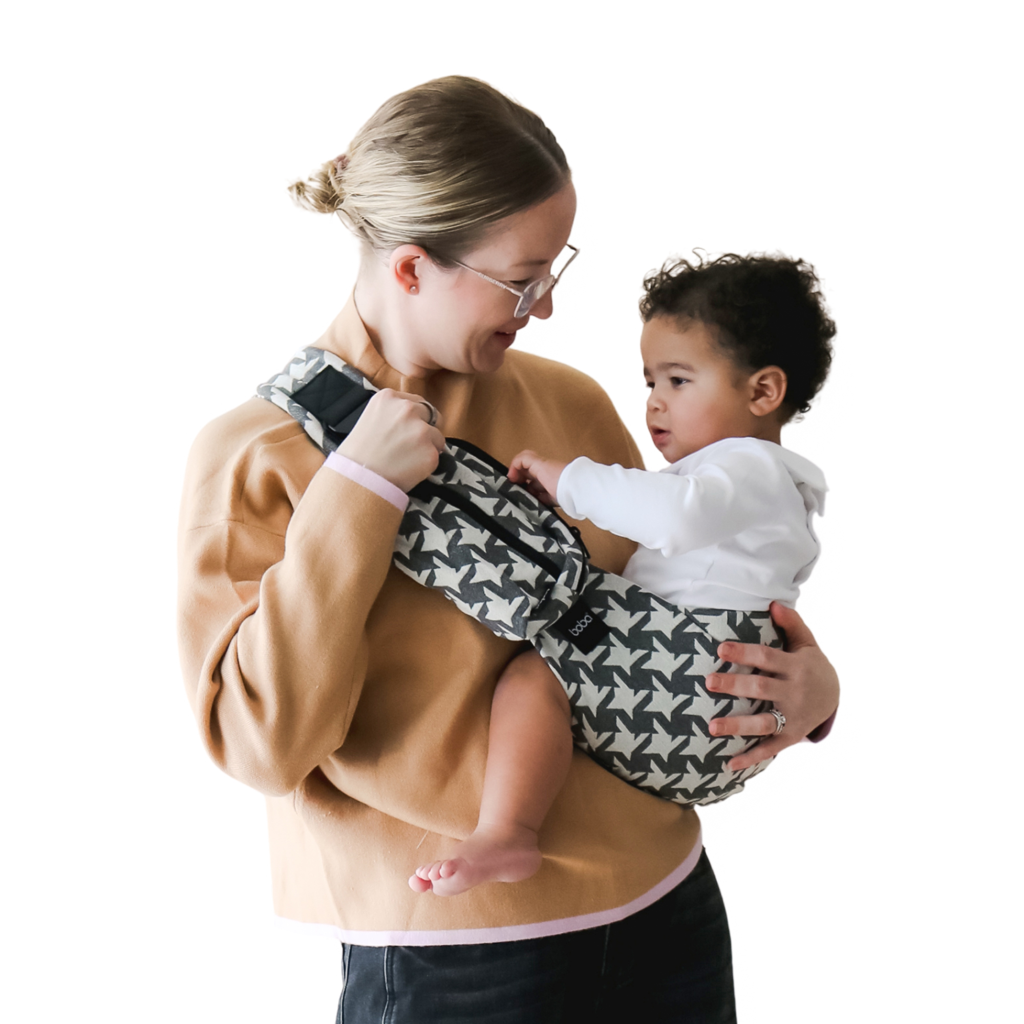 Boba - Buddy Toddler Side Sling Carrier - Houndstooth