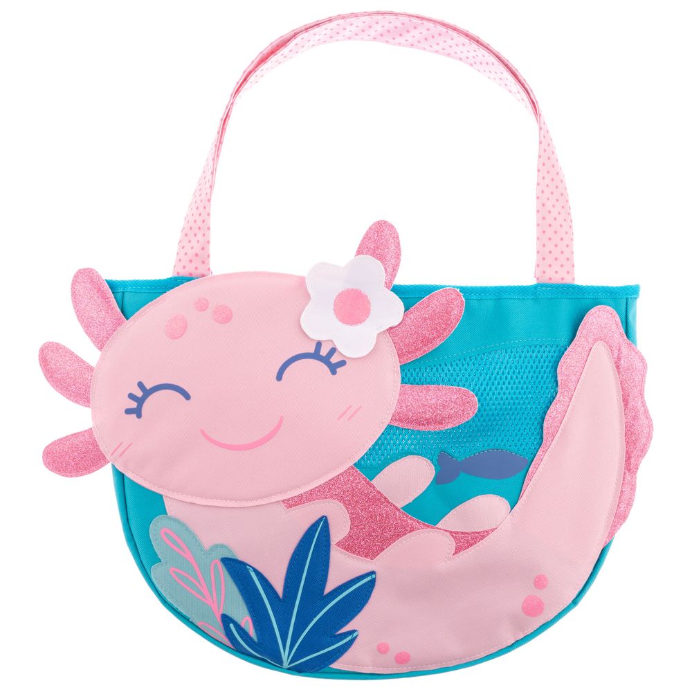 Stephen Joseph - Beach Tote with Sand Toy Play Set - Axolotl