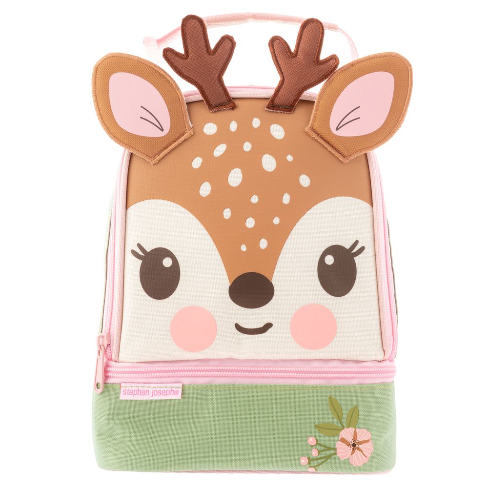 Stephen Joseph - Deer Lunch Pal Bag - Brown/Green