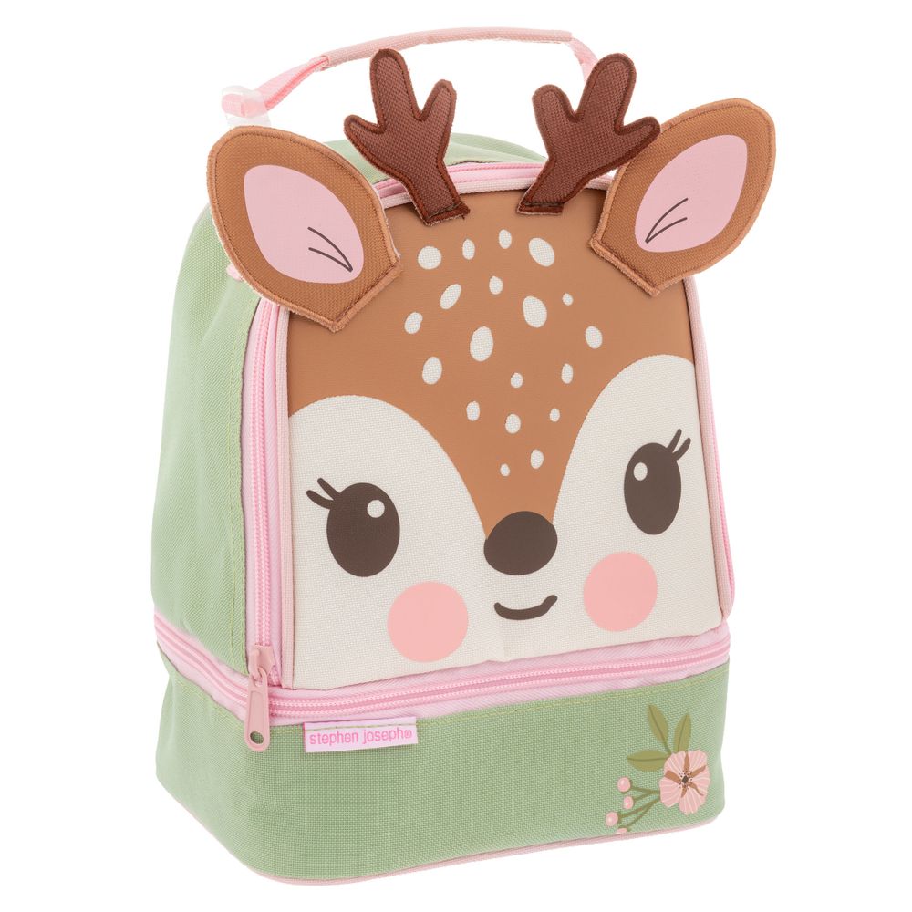 Stephen Joseph - Deer Lunch Pal Bag - Brown/Green