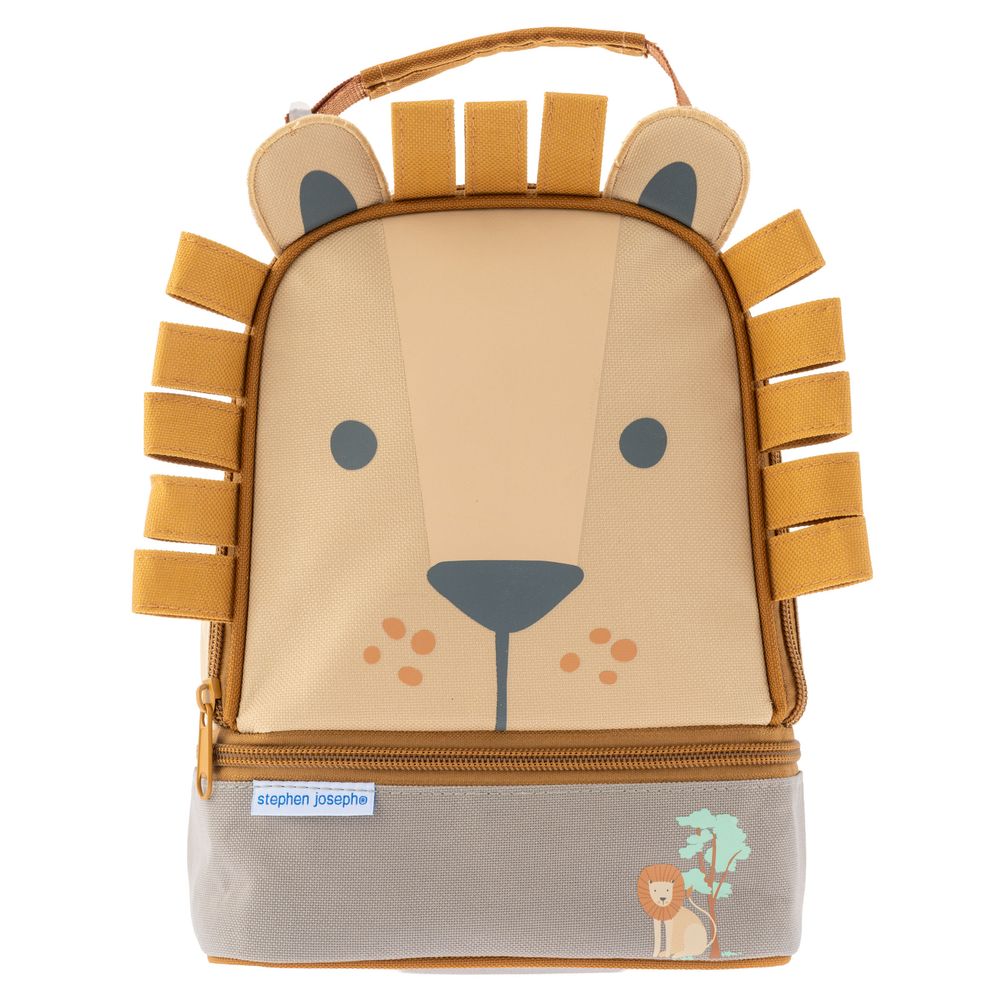 Stephen Joseph - Lion Lunch Pal Bag - Brown