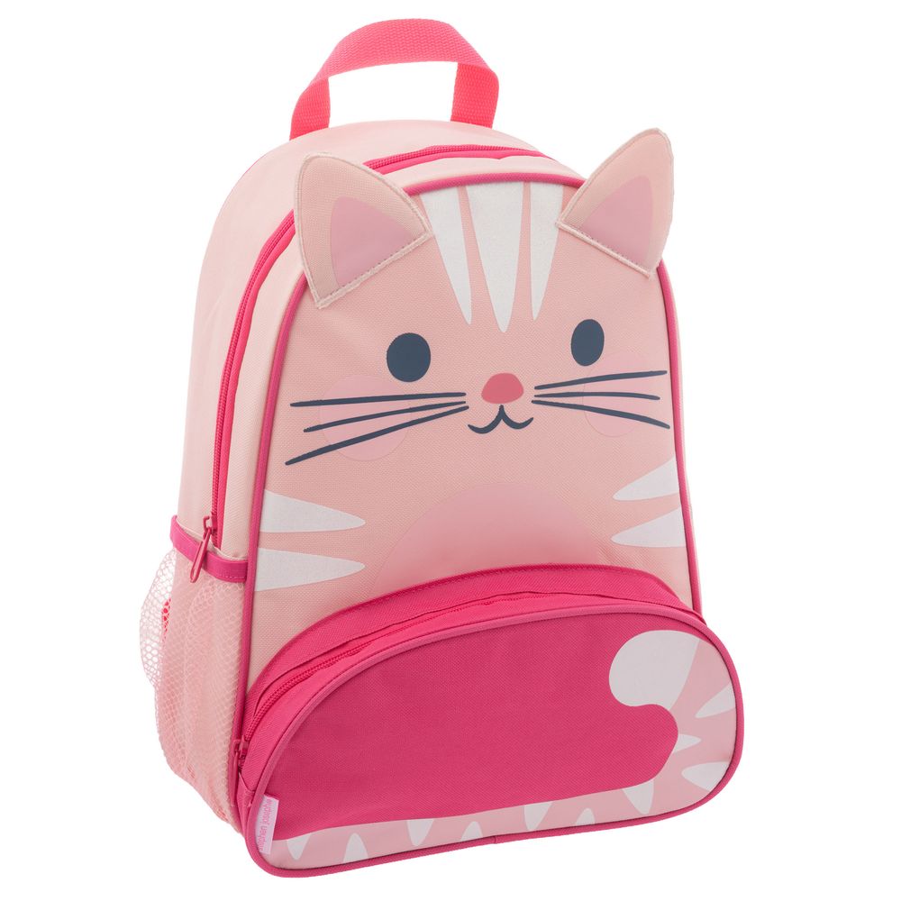 Stephen Joseph - Pink Cat Sidekick Backpack - Pink - 14-inch
