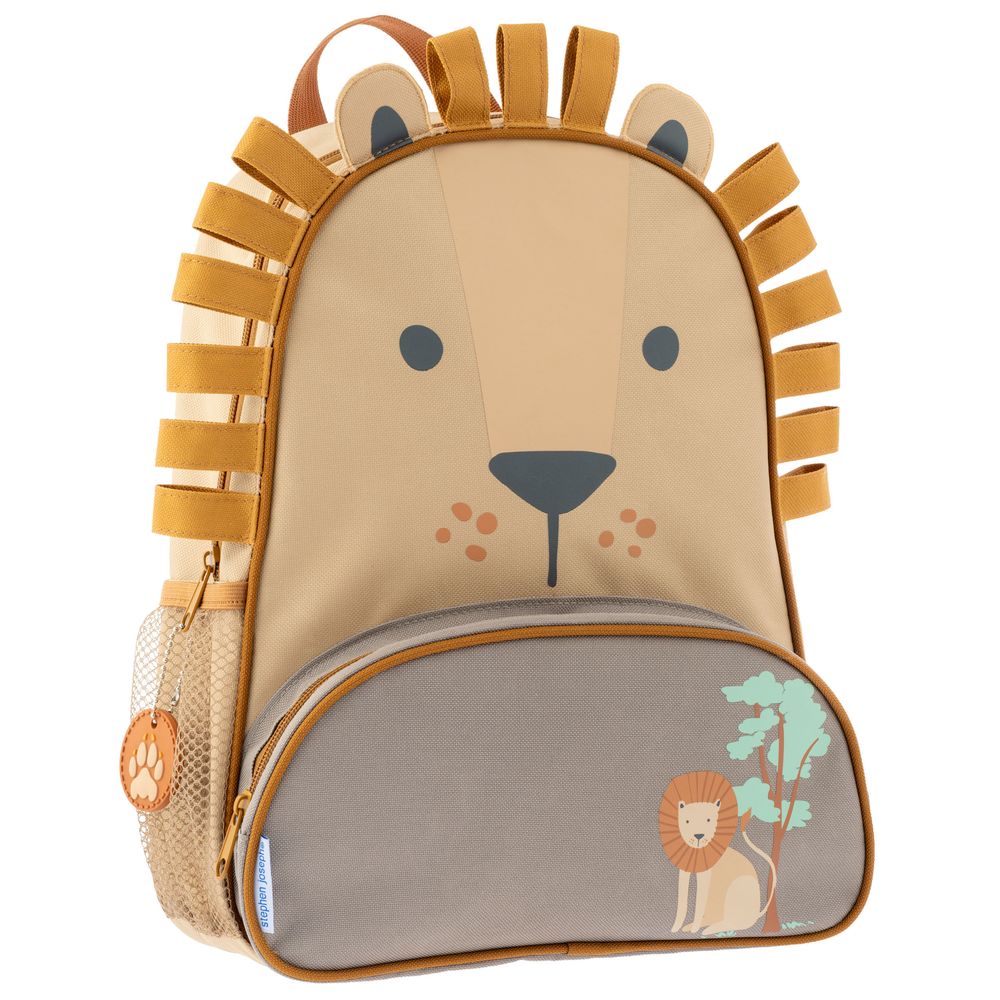 Stephen Joseph - Lion Sidekick Backpack - Yellow - 14-inch