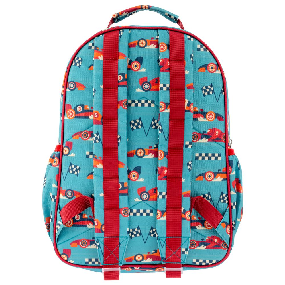 Stephen Joseph - Race Car All-Over Printed Backpack - Blue - 16-inch
