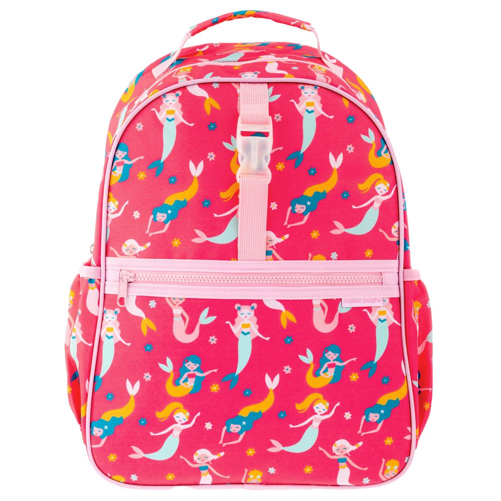 Stephen Joseph - Mermaid All-Over Printed Backpack - Red - 16-inch