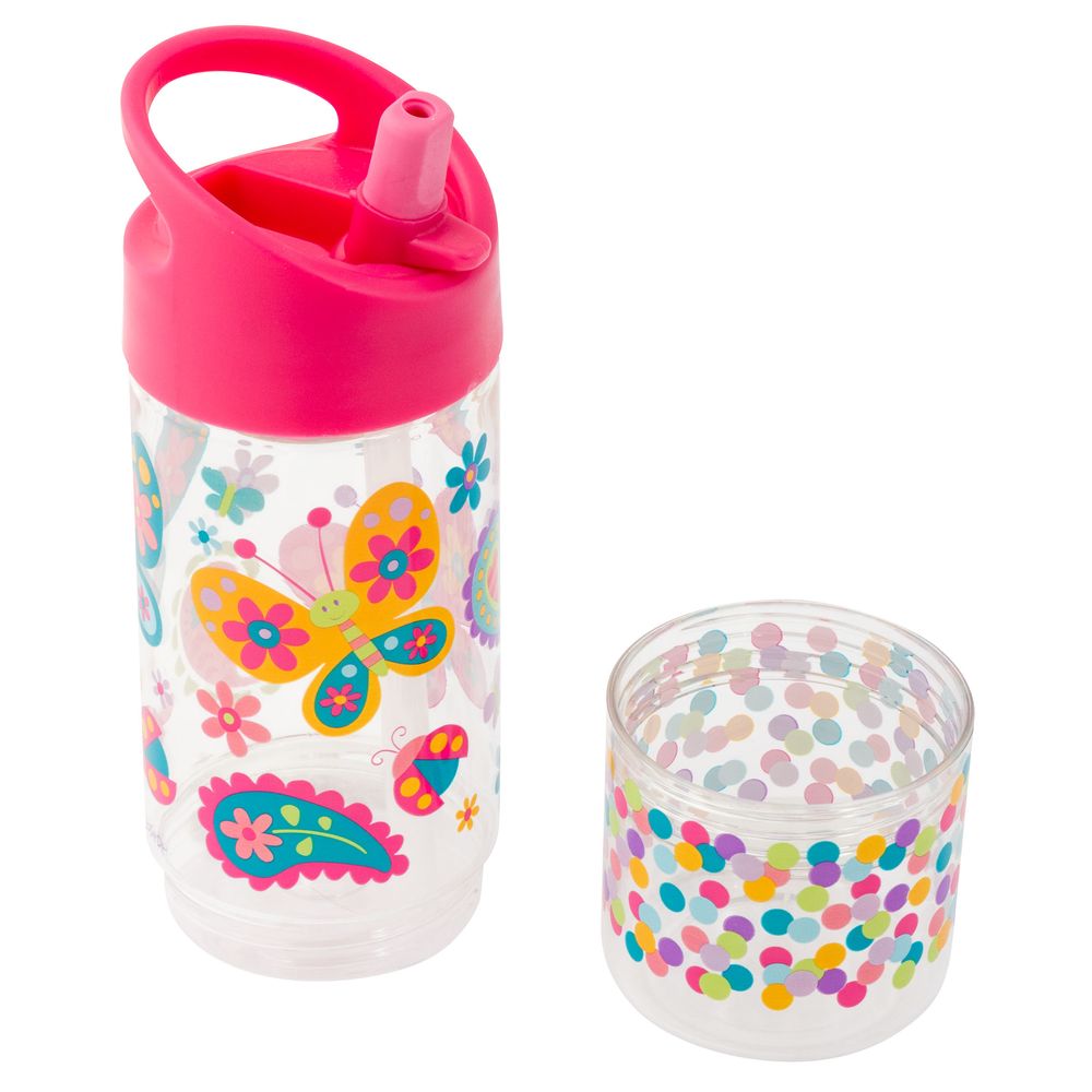 Stephen Joseph - Sip And Snack Bottle - Butterfly - 454ml