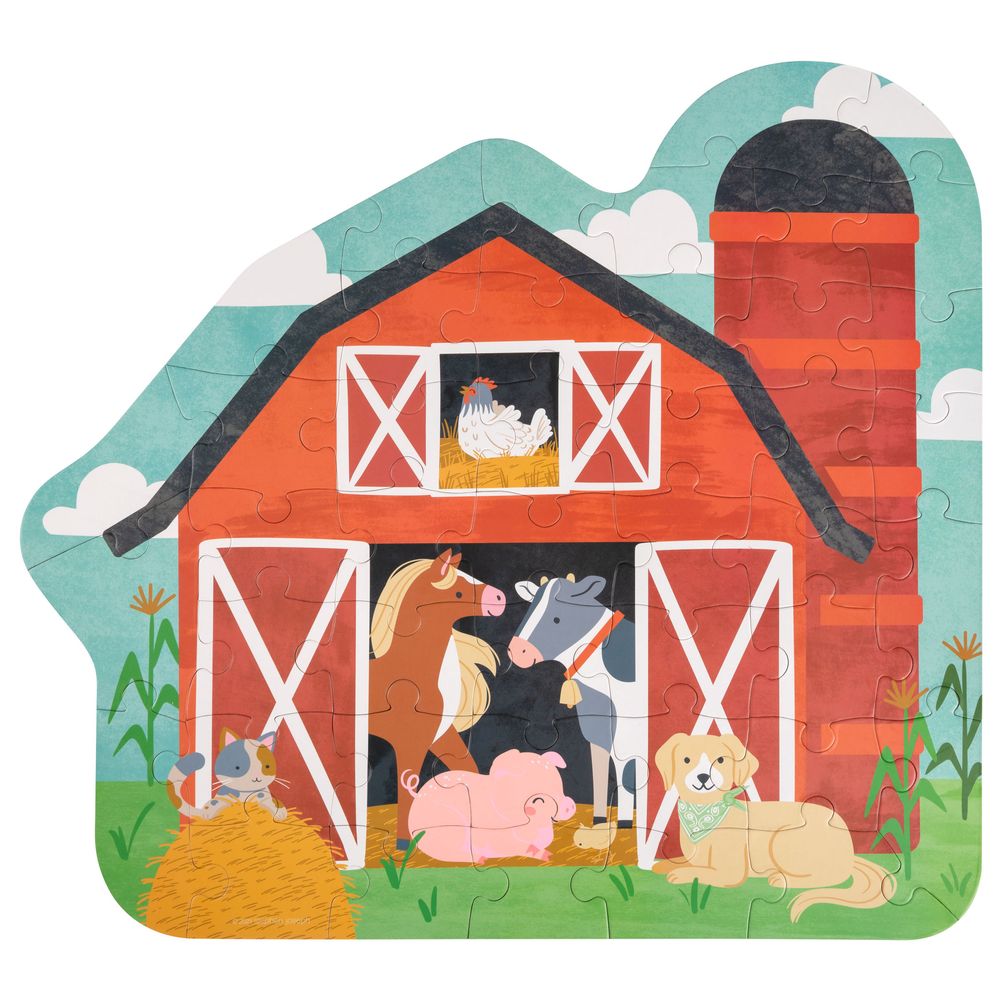 Stephen Joseph - Shaped Jigsaw Puzzle - Farm - 44pcs