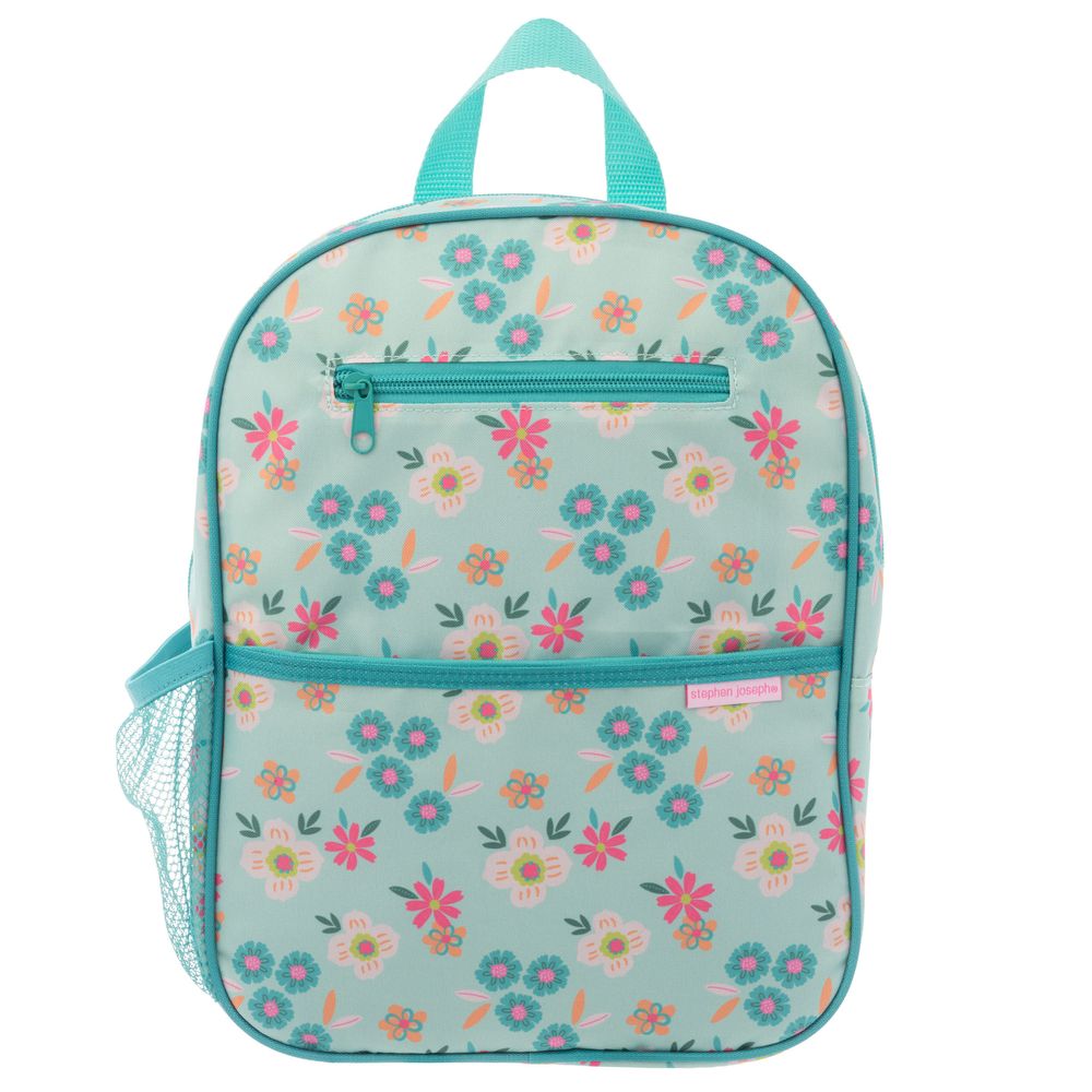 Stephen Joseph - Flower Junior Backpack - Blue - 13-inch