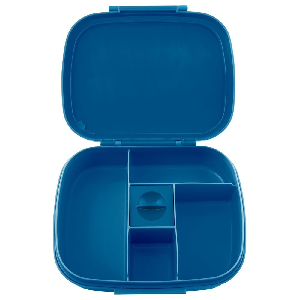Stephen Joseph - 5 Compartment Dino Bento Box With Removable Tray - Navy Green