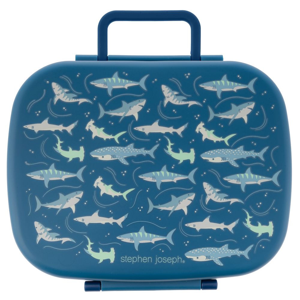 Stephen Joseph - 5 Compartments Bento Lunch Box - Shark - 700 ml