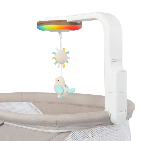 Evenflo - Elara 2-In-1 Smart Motion Swing & Soothing Nest - Coastal Coffee