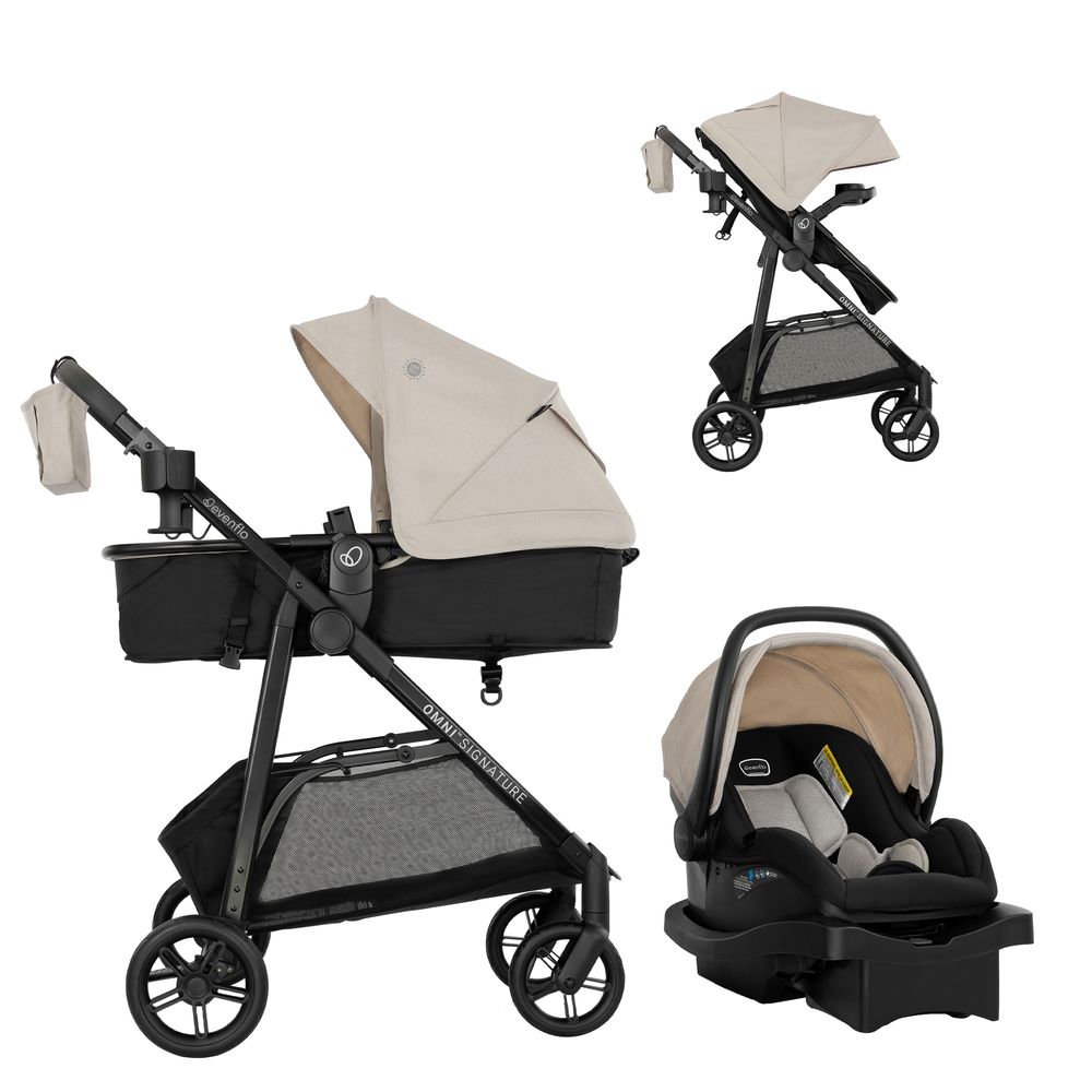 Evenflo - Omni Signature Travel System & Litemax Infant Car Seat Set - Coastal Coffee