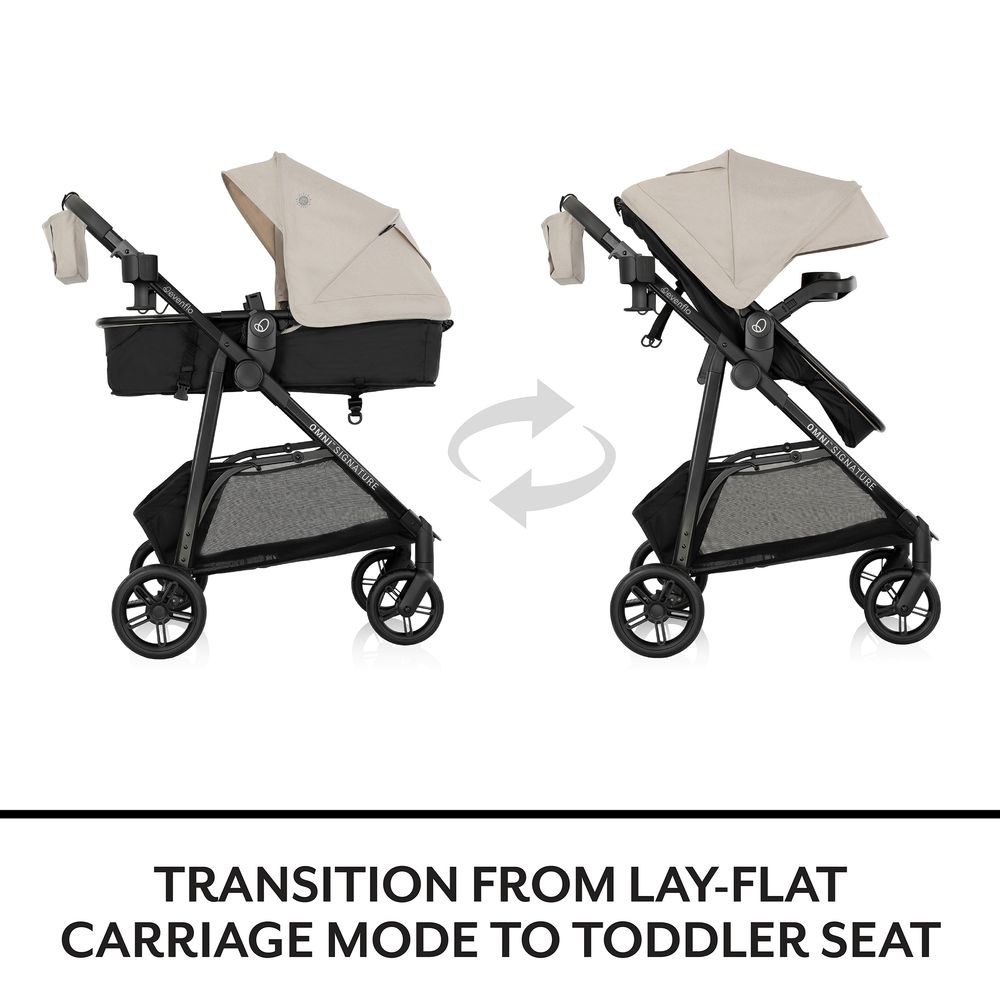 Evenflo - Omni Signature Travel System & Litemax Infant Car Seat Set - Coastal Coffee