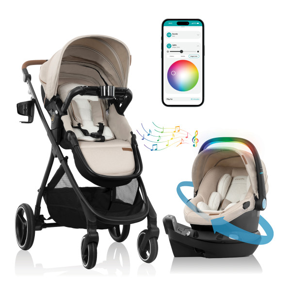 Evenflo - Shyft Intuiti+ Travel System - Champagne