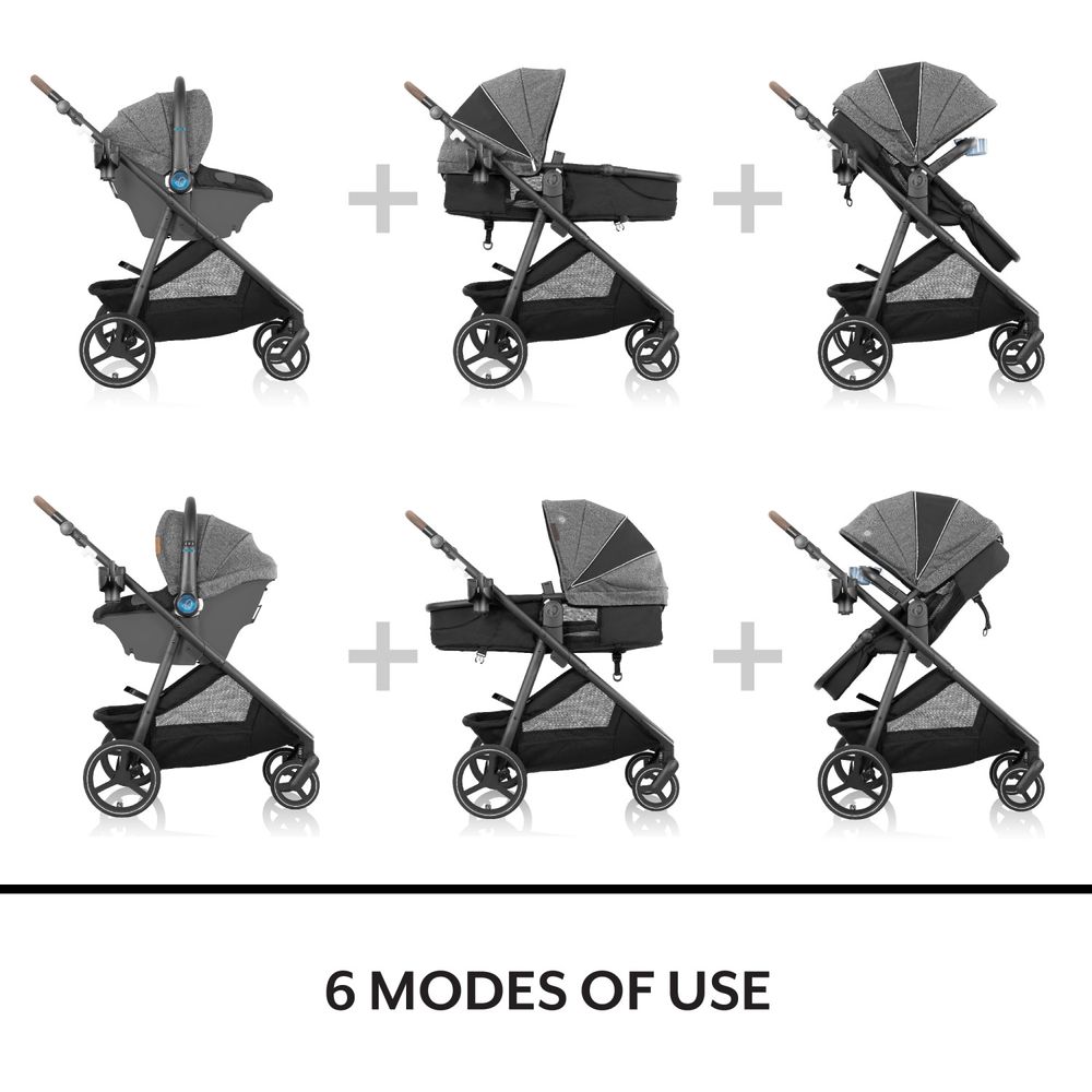 Evenflo - Shyft Intuiti+ Travel System - Champagne