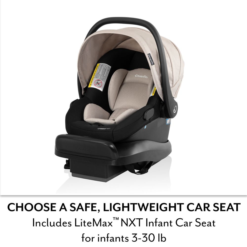 Evenflo - Pivot Xpand NXT Travel System - Coal Black