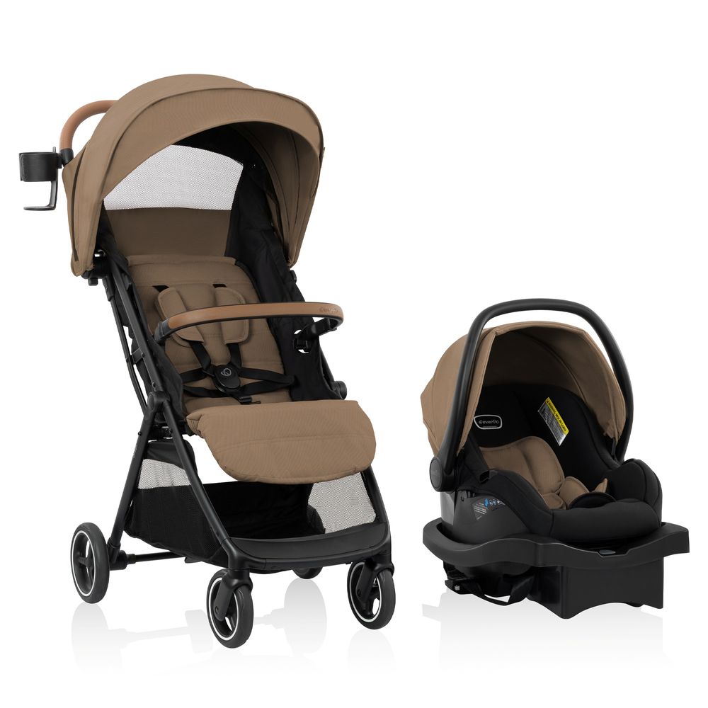 Evenflo - Otto+ Stroller With Litemax Infant Car Seat Travel System - Caramel Tan