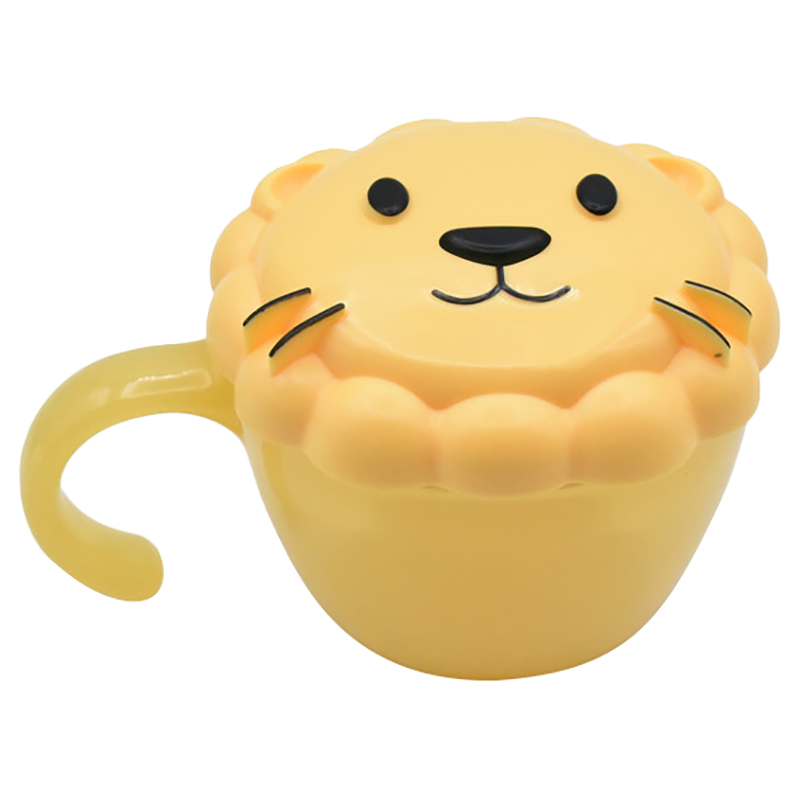 Melii Snack Container With Finger Trap - Yellow Lion