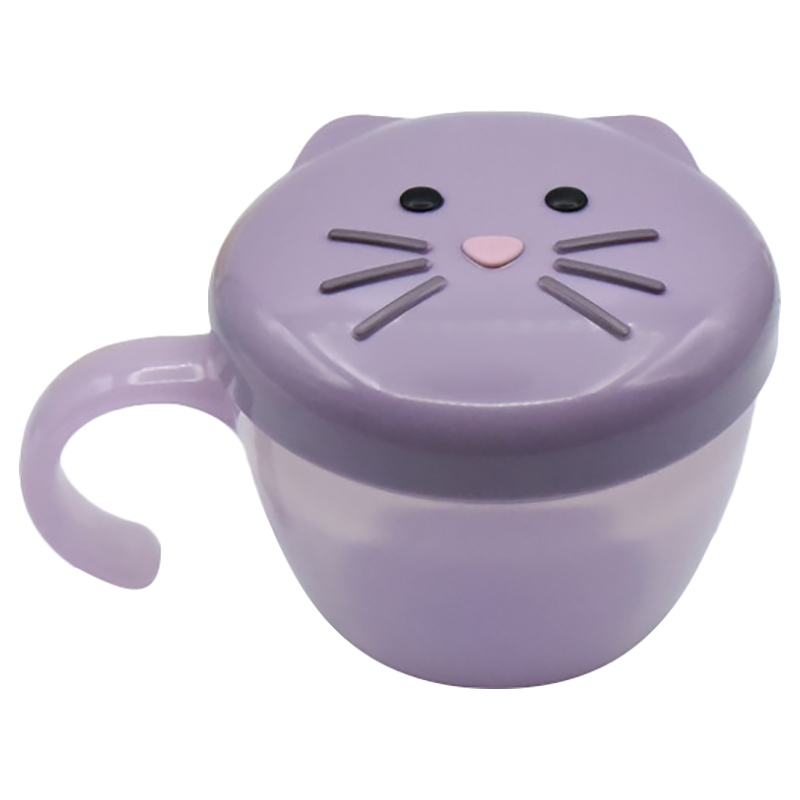 Melii Snack Container With Finger Trap - Purple Cat