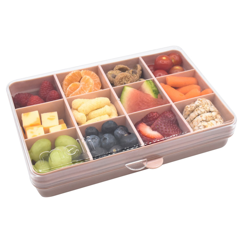 Melii - Snackle Box With Removable Divider - 4oz - Pink