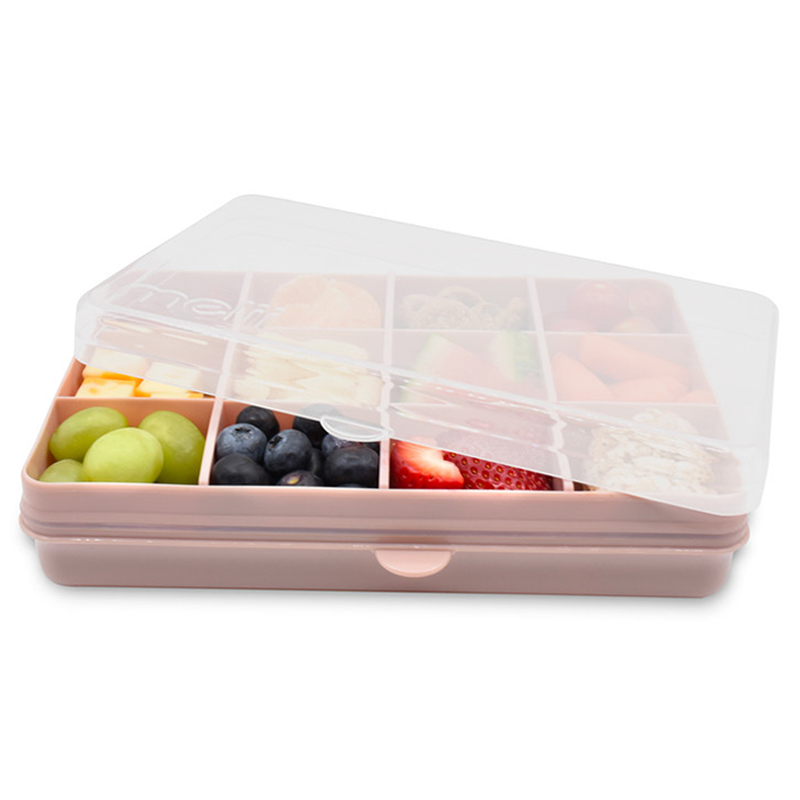 Melii - Snackle Box With Removable Divider - 4oz - Pink