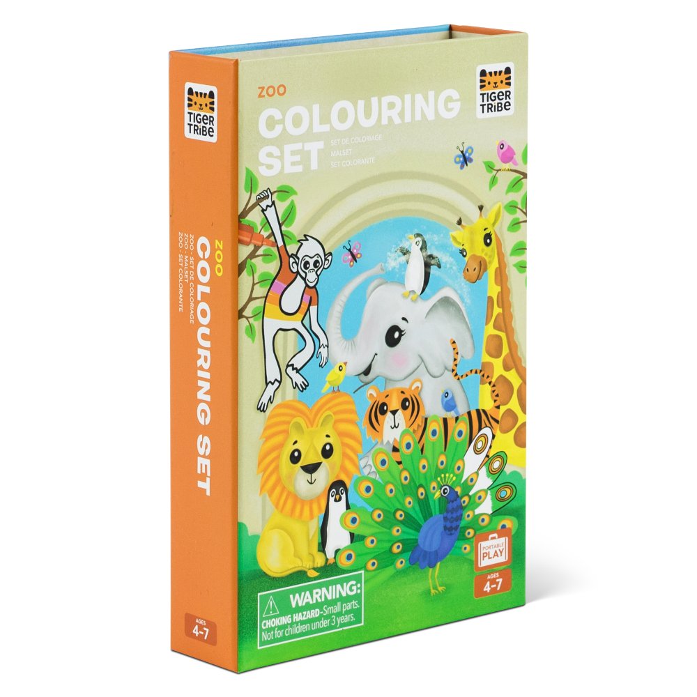 Tiger Tribe - Colouring Set - Zoo