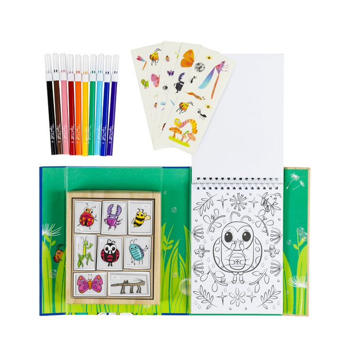 Tiger Tribe - Colouring Set - Backyard Bugs