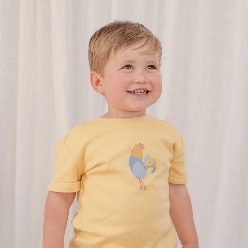Little Dutch Boy's Short Sleeve T-Shirt Sunny - Yellow