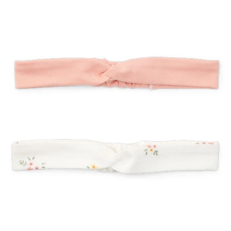 Little Dutch Girls's Headband White Meadows/Flower - Pink - 2 Pcs