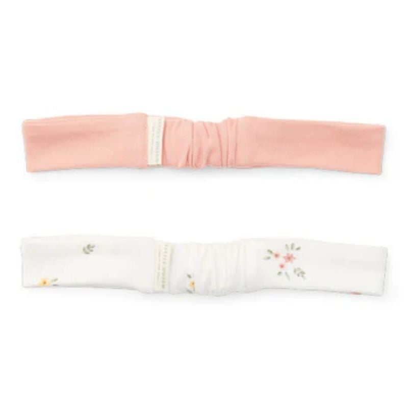 Little Dutch Girls's Headband White Meadows/Flower - Pink - 2 Pcs