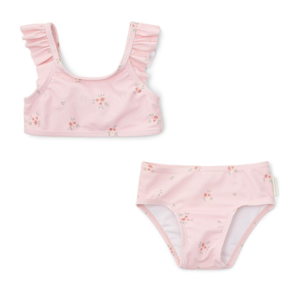 Little Dutch Girls' Ruffles Swimsuit Rosy Meadows - 2 Pcs