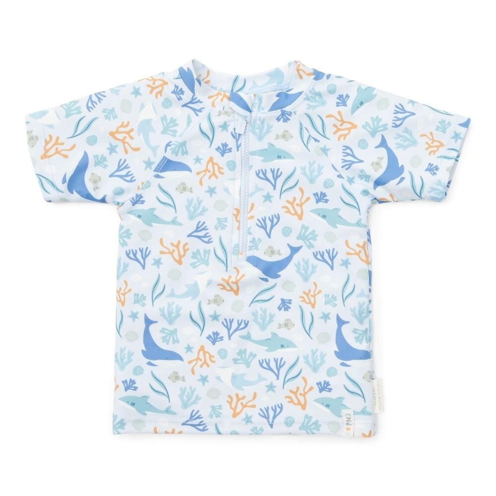 Little Dutch Swim T-Shirt Short Sleeves Ocean Dreams - Blue