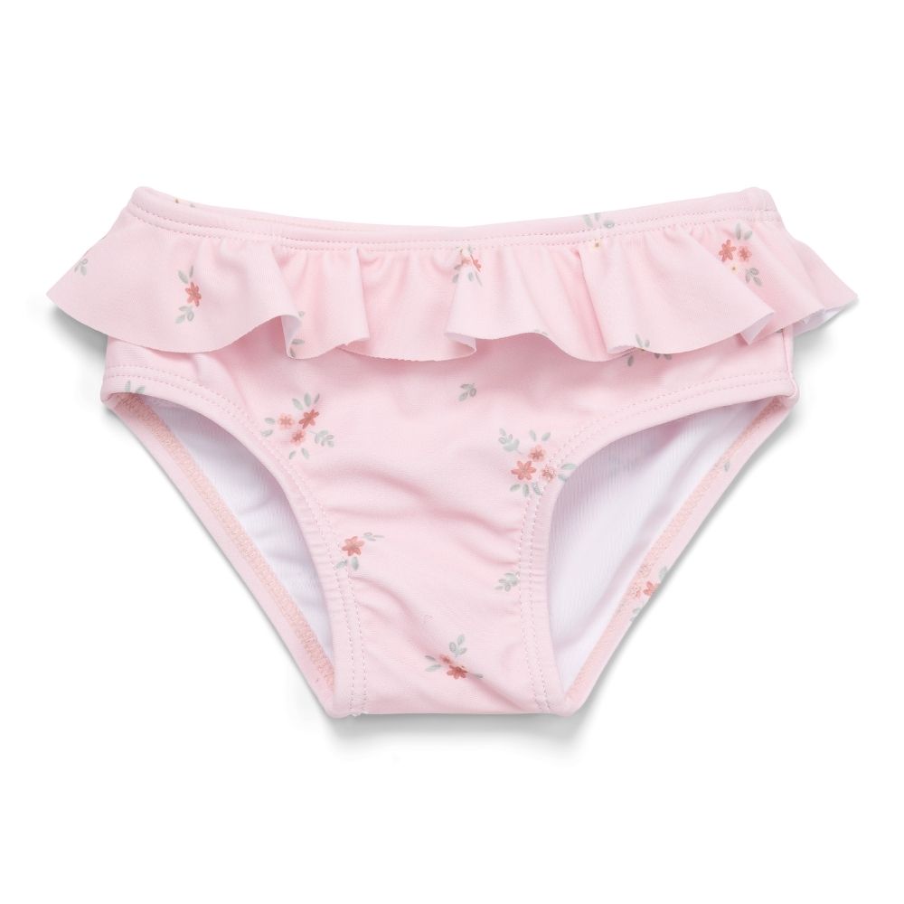 Little Dutch Rosy Meadows Ruffles Bikini Swim Pants - Pink