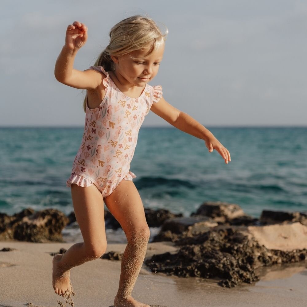 Little Dutch Swimsuit Ruffles Ocean Dreams - Pink