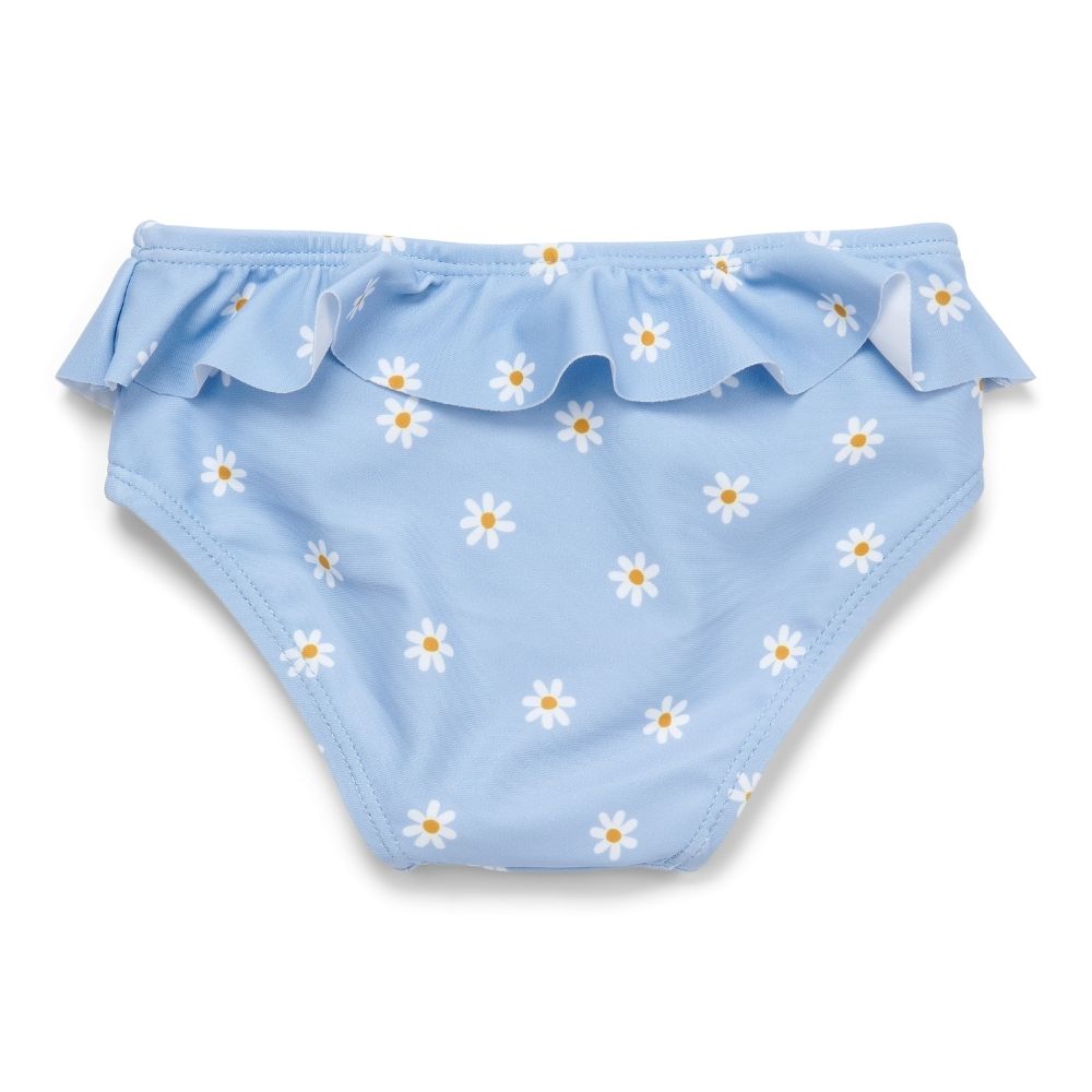 Little Dutch Daisies Ruffles Bikini Swim Pants - Blue