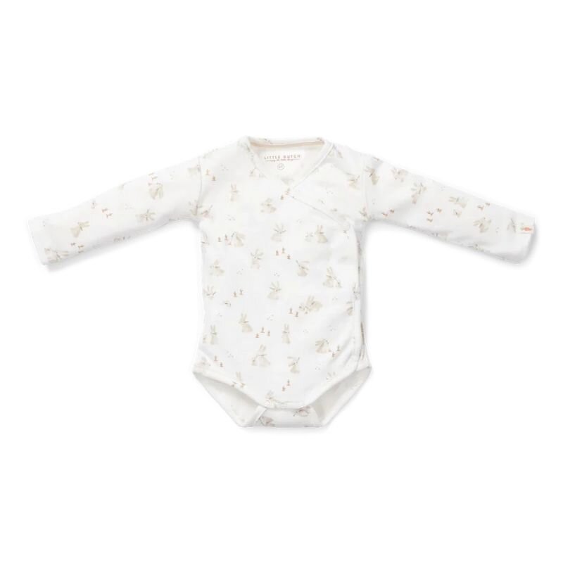 Little Dutch Baby Bunny Long Sleeve Wrap Bodysuit