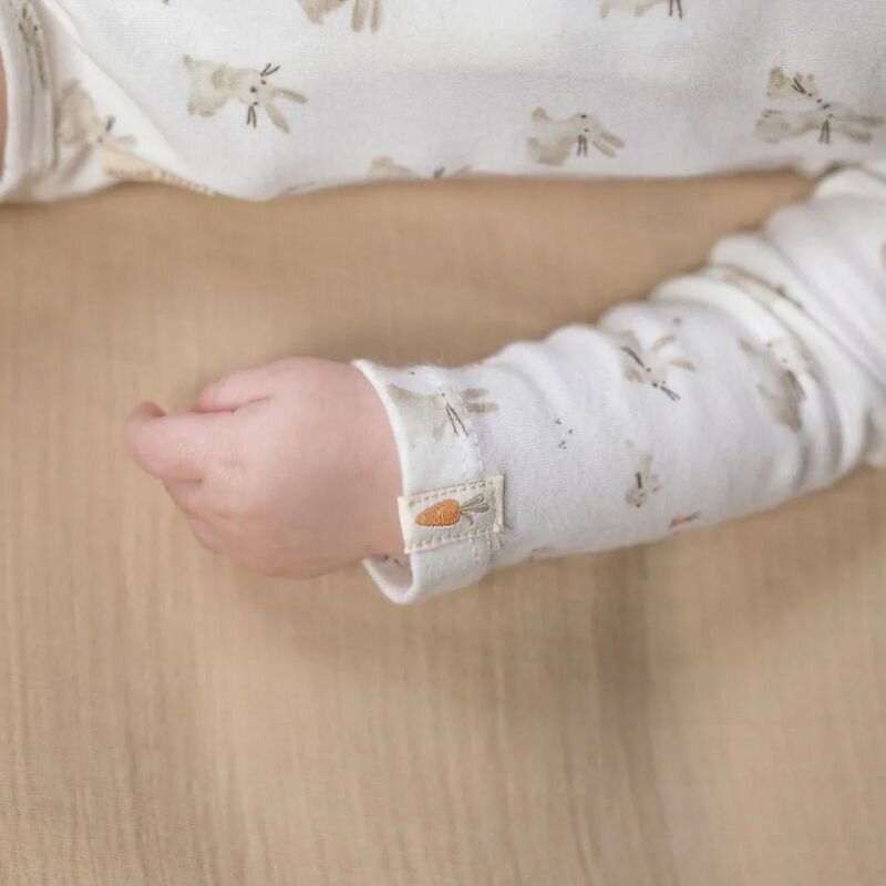 Little Dutch Baby Bunny Long Sleeve Wrap Bodysuit