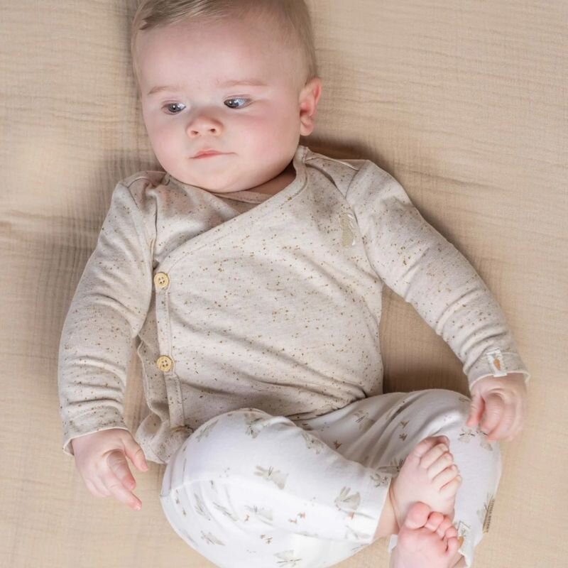 Little Dutch Long Sleeve Wrap Cardigan - Sand