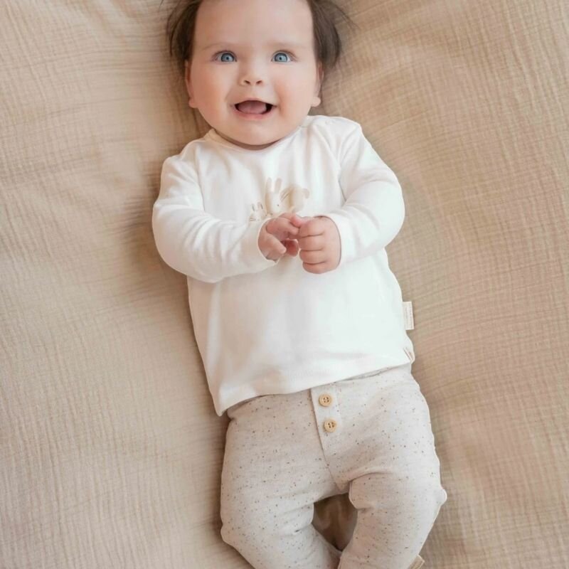 Little Dutch Organic Cotton Trousers - Sand