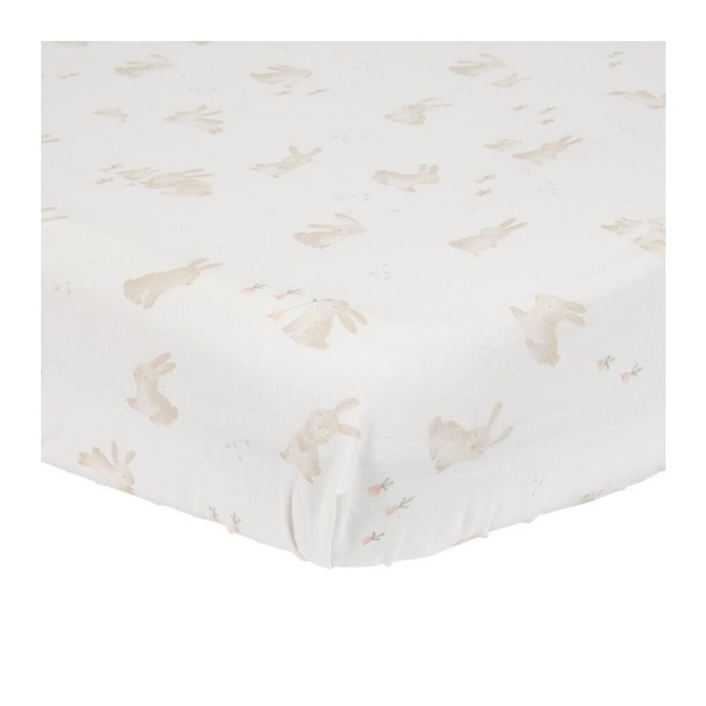 Little Dutch Fitted Bassinet Sheet - Baby Bunny