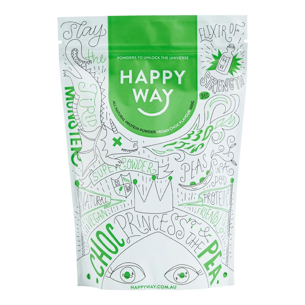 Happy Way - Vegan Chocolate Protein Powder - 500g
