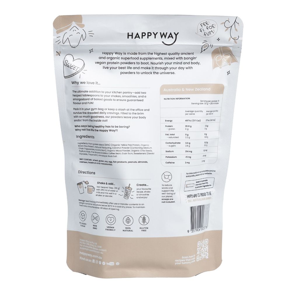 Happy Way - Vegan Coffee Protein Powder - 500g