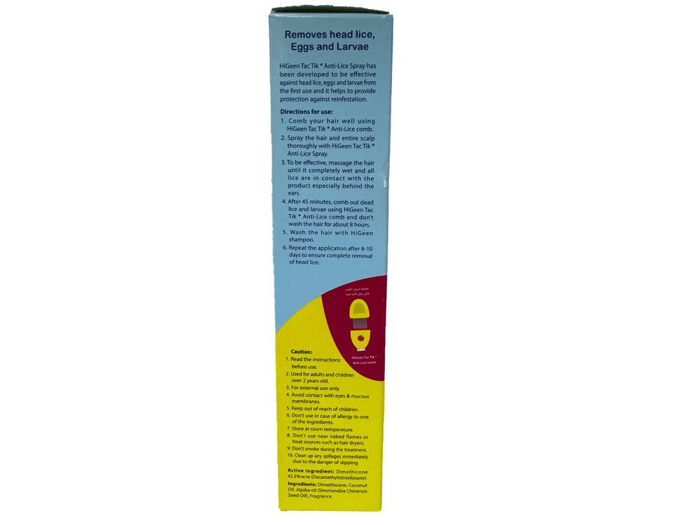 HiGeen - Tac Tik Head Lice Treatment Spray - 150 ml